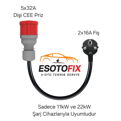 ADAPTOR KABLO-EV TİPİ (11/22kW)